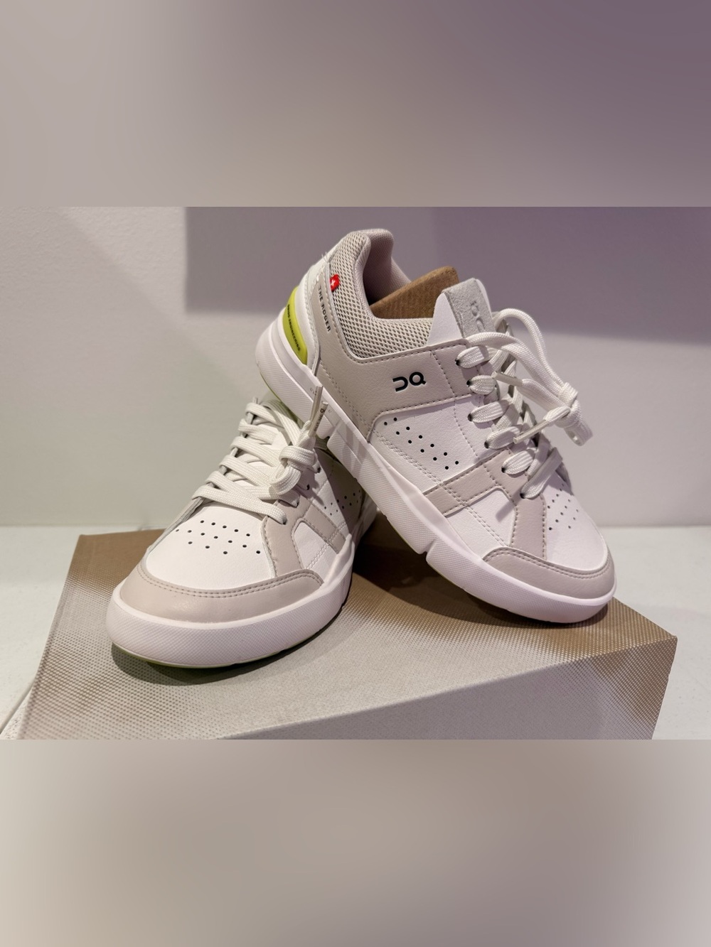 On Cloud The Roger Clubhouse Women's Tennis Shoes Sand/Zest US 5.5W